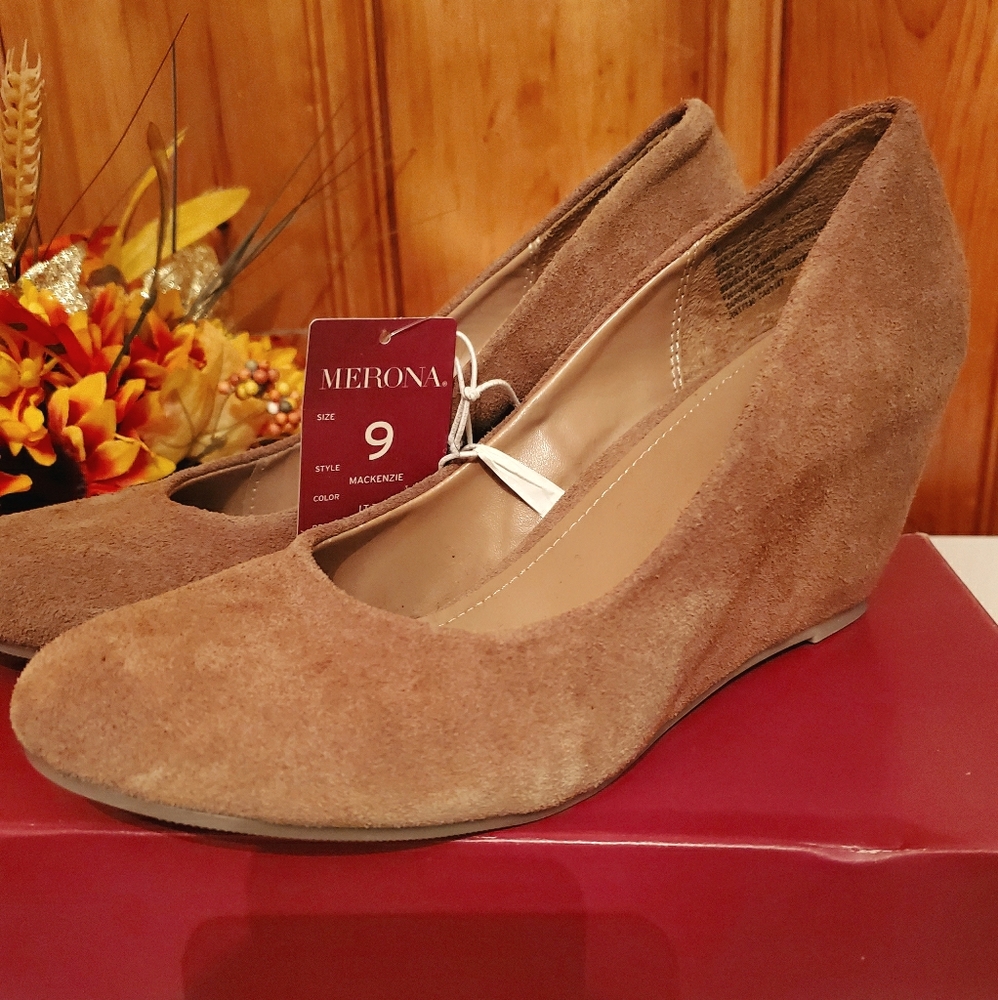 Merona MacKenzie platform work shoe